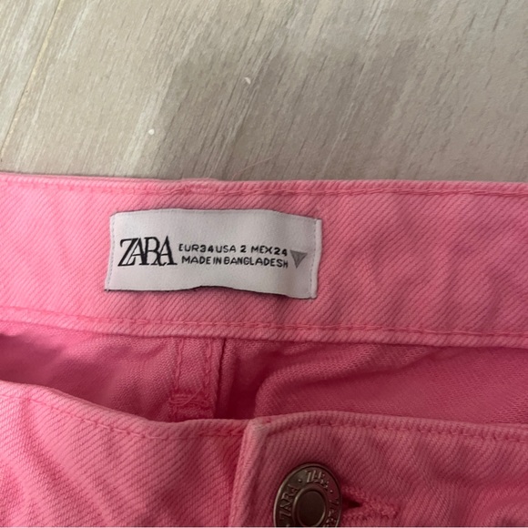 PINK ZARA JEANS SIZE US 2 - Picture 8 of 8